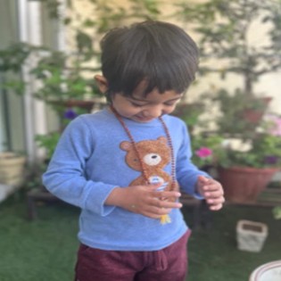 Brown Nanhe Rudraksha 108+1 Beads Mala for Kids Brown Nanhe Rudraksha 108+1 Beads Mala for Kids